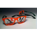 Two Tone Sports Team Sunglasses w/ Custom Printed Lenses